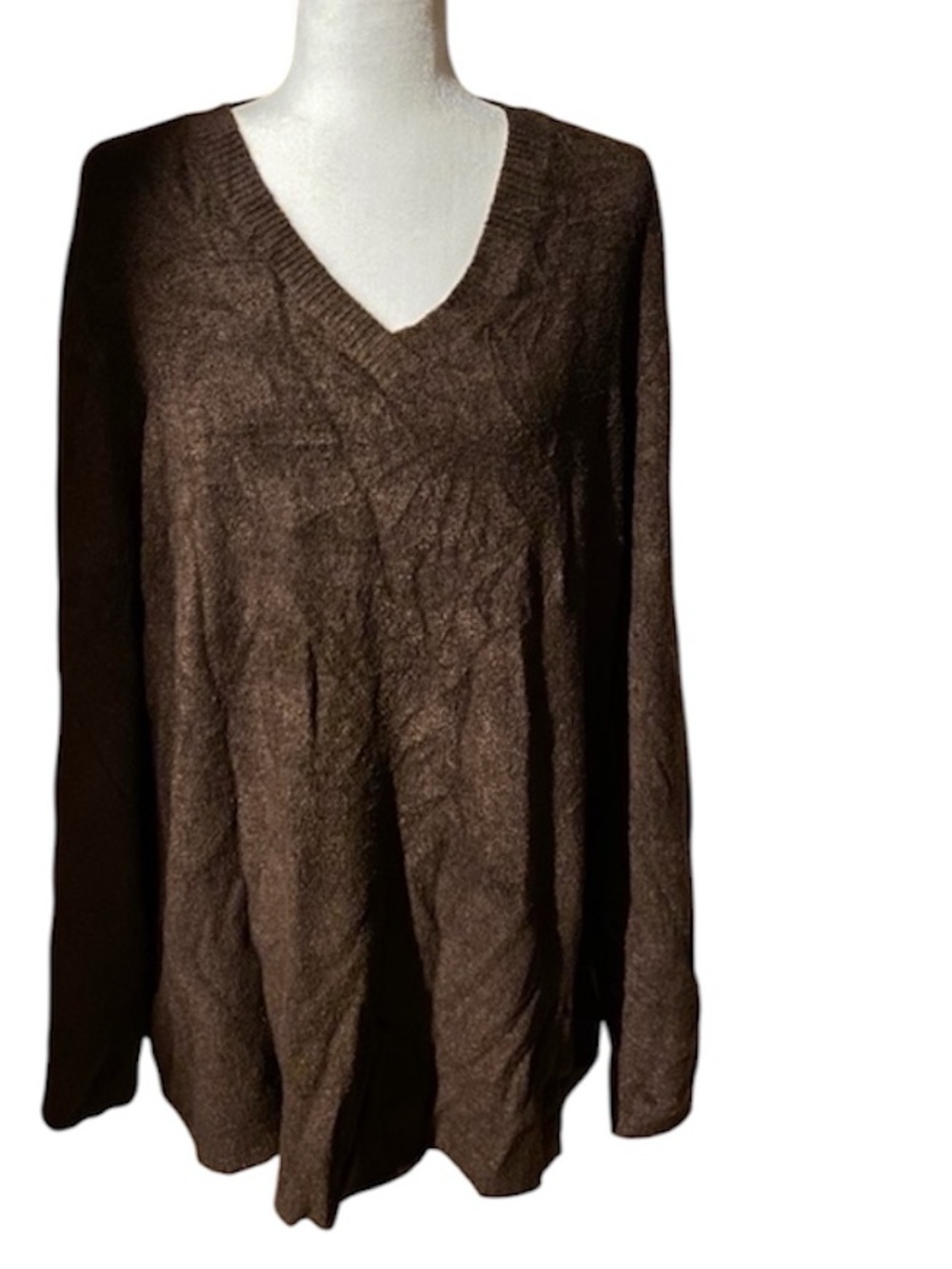 Croft & Barrow Chocolate Brown Soft Stretchy Sweater